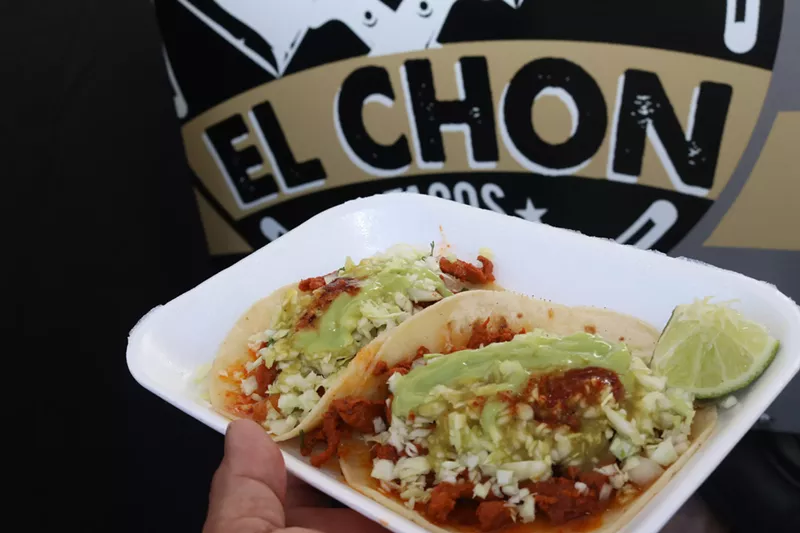 Image: Tacos al pastor from El Chon Tacos and Catering.