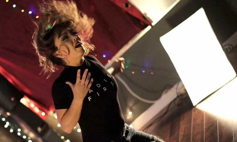 Image: Anjelica “Snookie” Escarcega dances at a Diggs Deeper event.