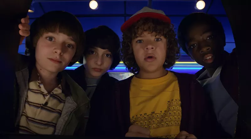 Image: Season two of Stranger Things is streaming now.