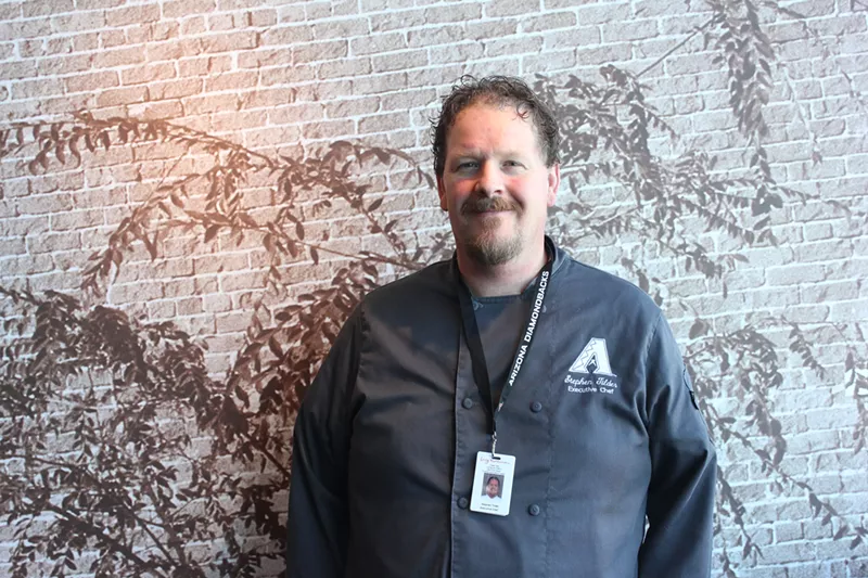 Image: Stephen Tilder, executive chef at Chase field.