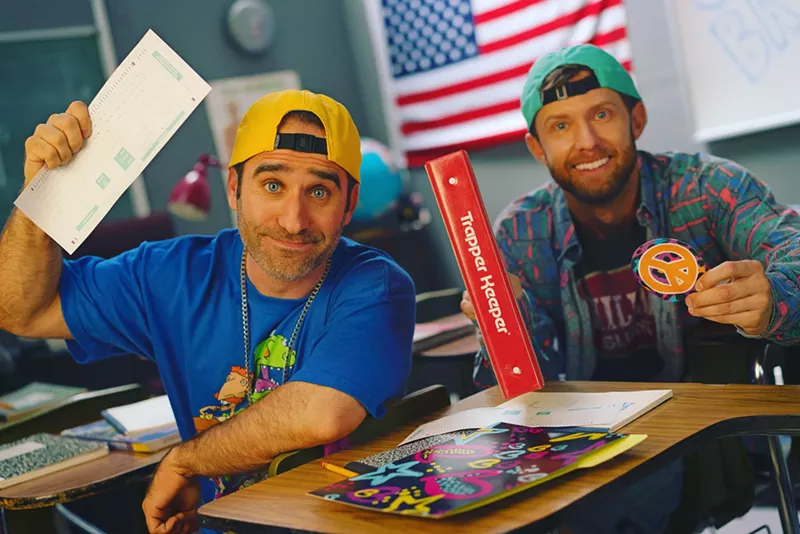 Image: Valley native Ben Giroux and Jensen Reed go back in time in the "Back to the 90s" music video.