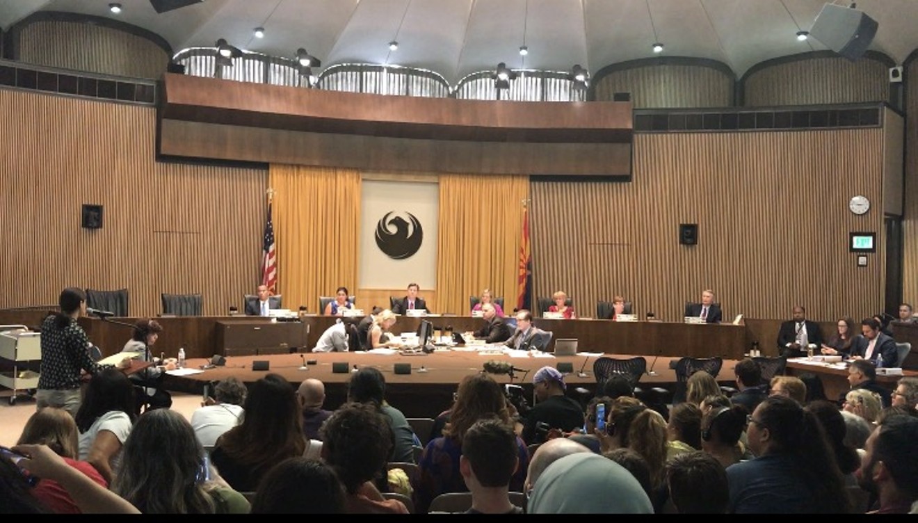 A Phoenix City Council was extended by five hours of pubic comment from residents upset about excessive police force.