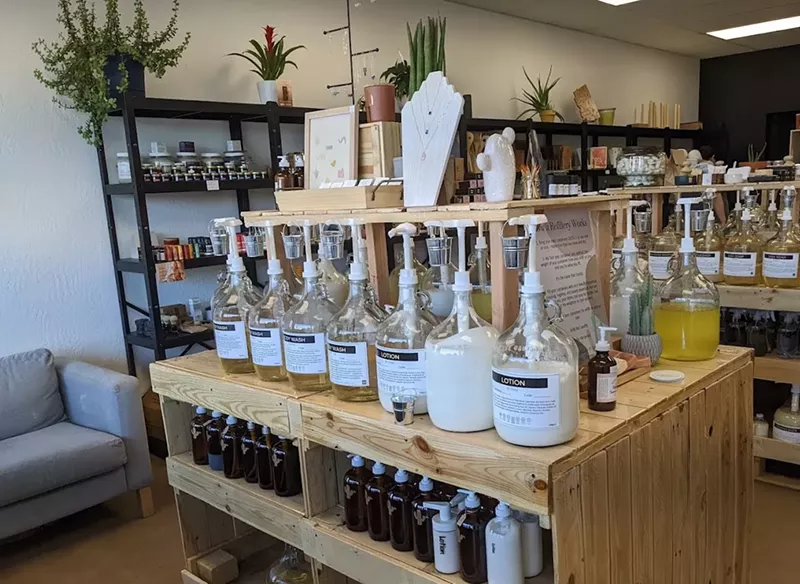 Image: Desert Refillery sells more than 100 products that customers can take away in containers they brought from home.