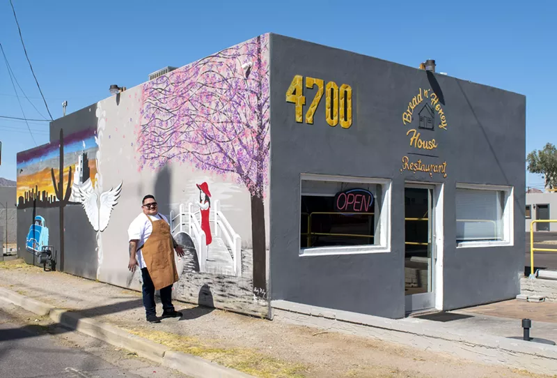 Image: Chef Javier Perez runs his 16-seat restaurant, The Bread and Honey House.