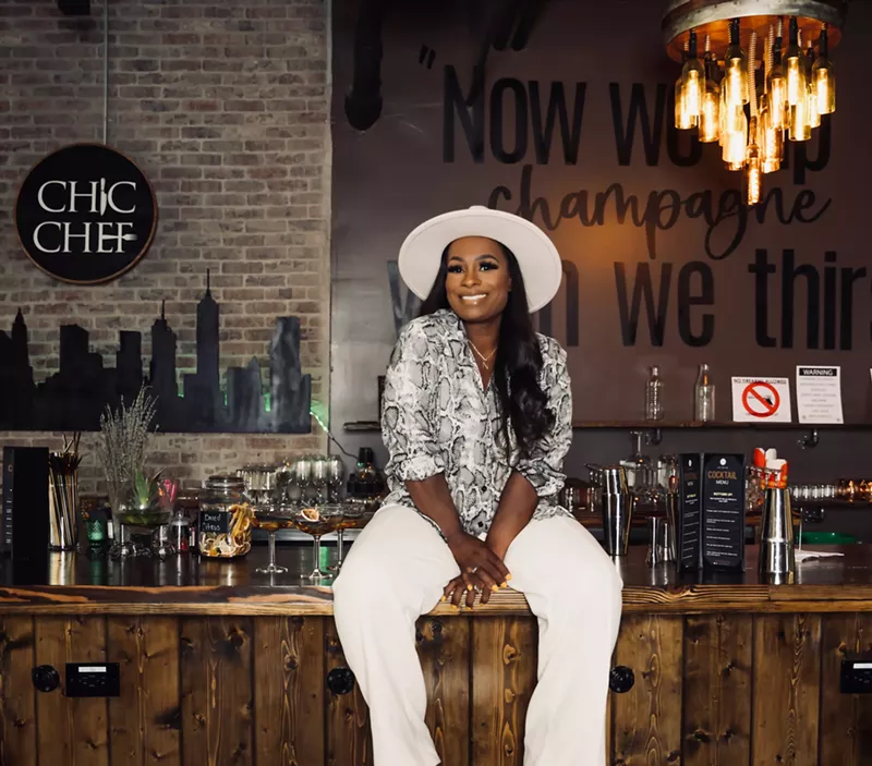 Image: Chef Nik Fields at Chic Chef Cafe, her new midtown restaurant.