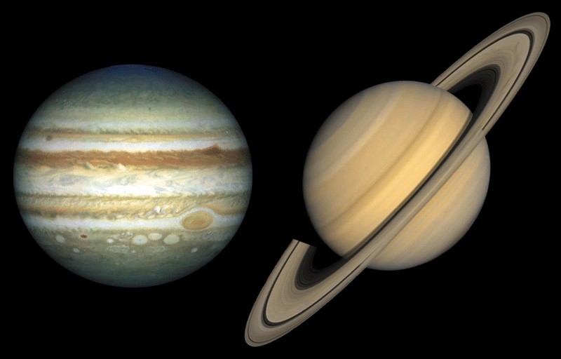 Jupiter and Saturn are about to have a close encounter in the skies.