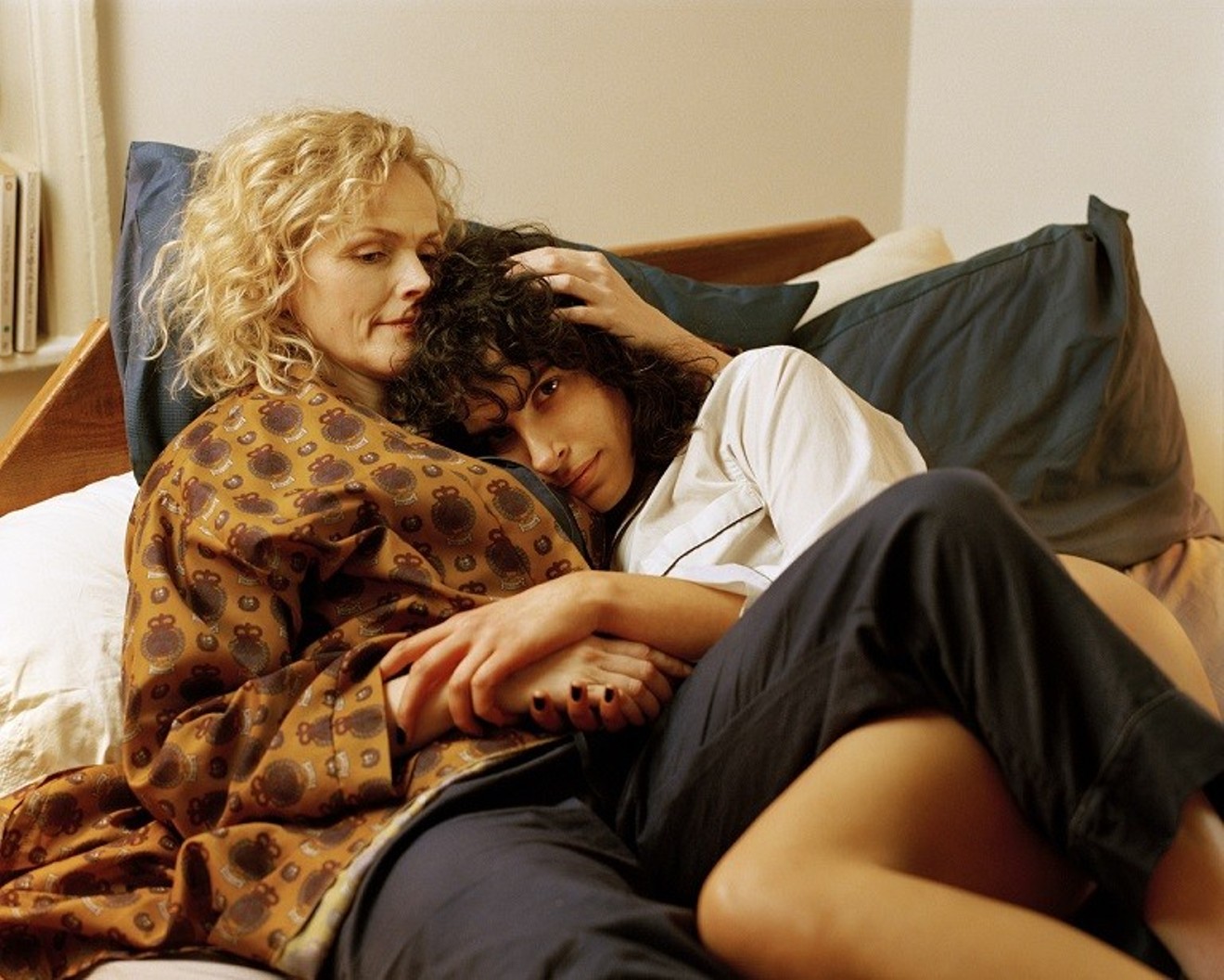 Desiree Akhavan (right) not only created and cowrote Hulu's The Bisexual, but also stars as Leila, who decides to end a relationship with Sadie (Maxine Peake) to have sex with men and women.
