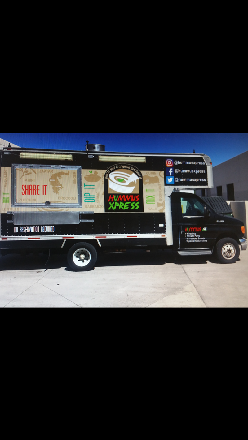 Image: The Hummus Xpress food truck will be hitting the road in late April.