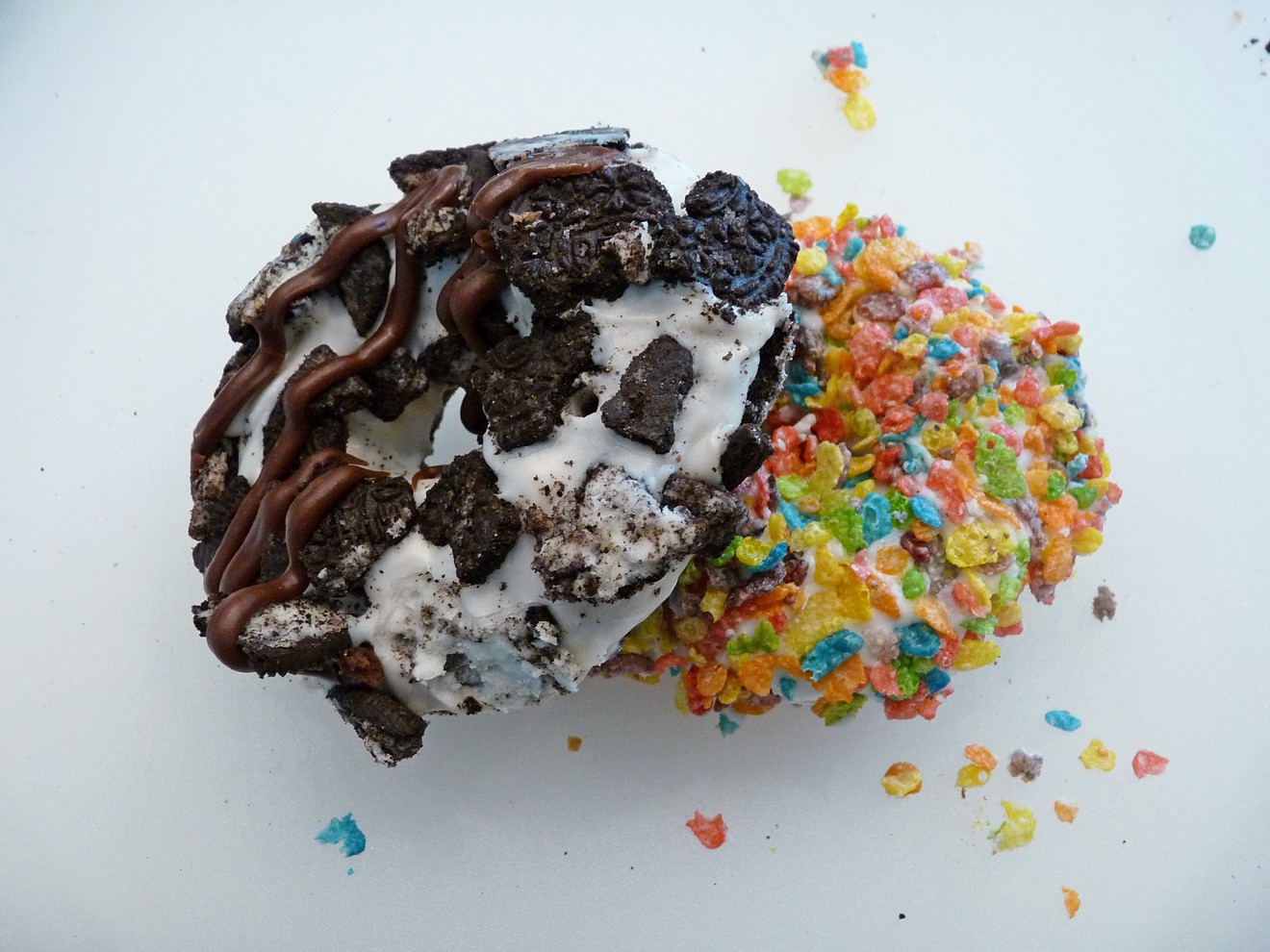 Cookies & Cream and Fred Flintstone are among some of the gourmet doughnuts made at Hurts Donut Company.