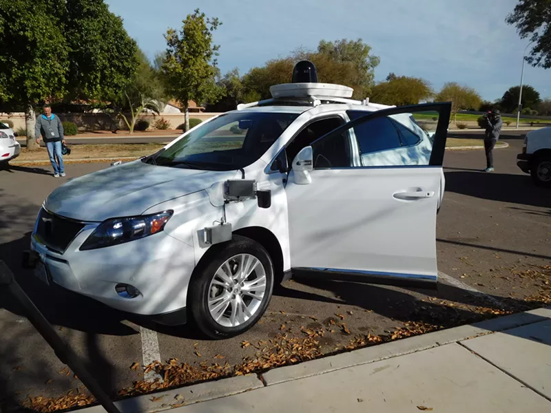 Image: Waymo's self-driving Lexus SUV.
