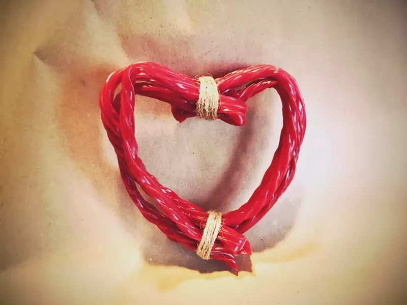 Image: Laurie hearts Twizzlers.