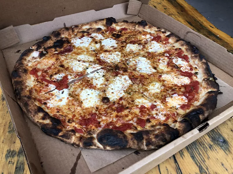 Image: A New York-style pie from the hand of pizzaiolo Chris Bianco.