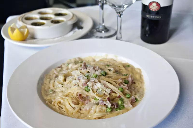 Image: This pasta plate is on the dinner menu at a classic Italian restaurant in Phoenix.