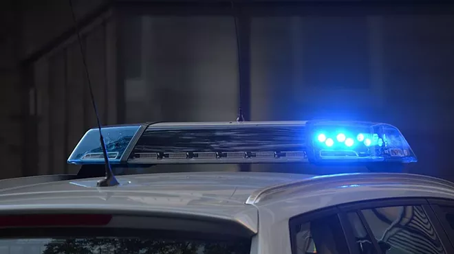lights on top of a police car