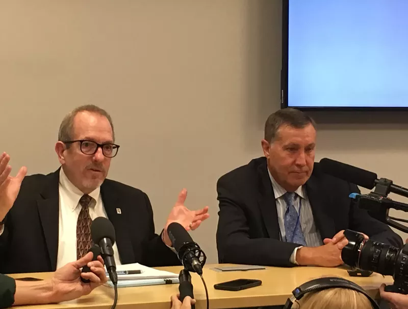 Image: Ted Cooke, left, and Ted Buschatzke, co-chairs of the Arizona Steering Committee.