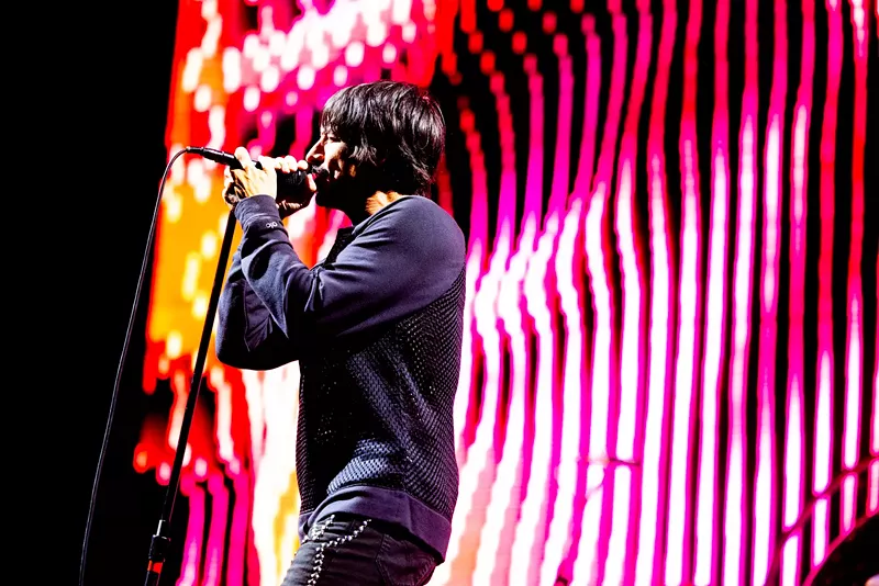 Image: Anthony Kiedis and the rest of Red Hot Chili Peppers close out the first night of Innings Festival.