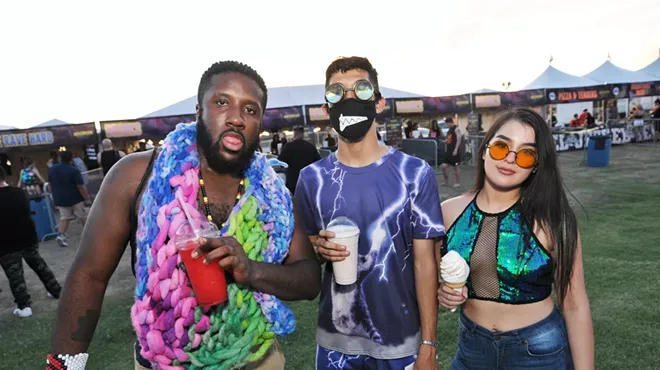 People at EDM festival
