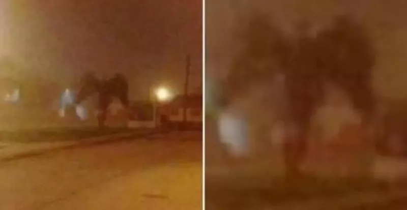 Image: This image snapped by Facebook user Richard Christianson of Phoenix, as ripped by Thug Life Videos, has the internet thinking about demons.