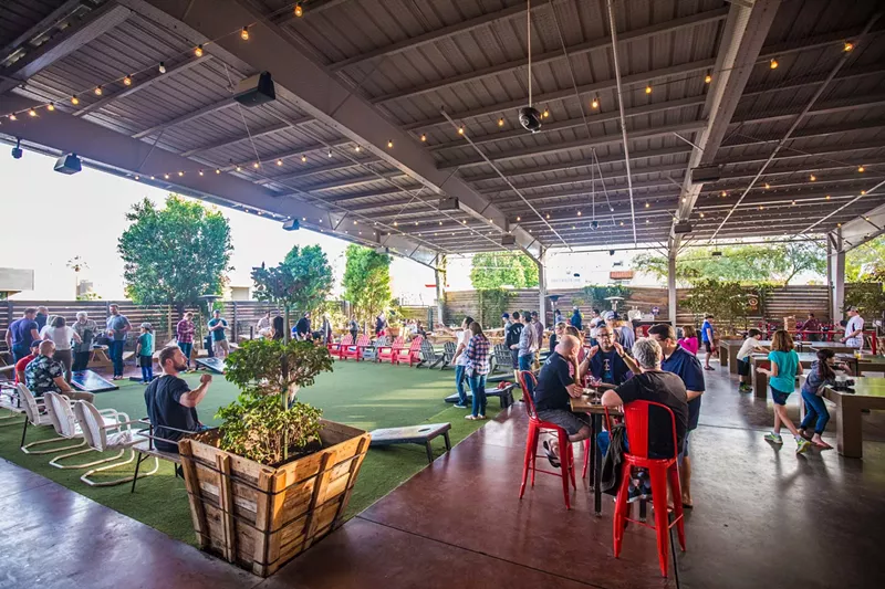 Image: The Yard is a popular dining and hangout space on Seventh Street in Phoenix.