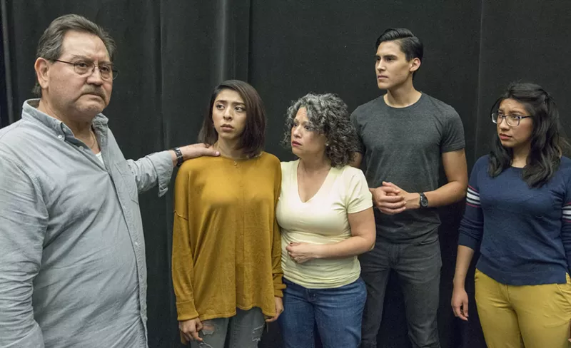 Image: Rehearsal for James Garcia's 1070 play.