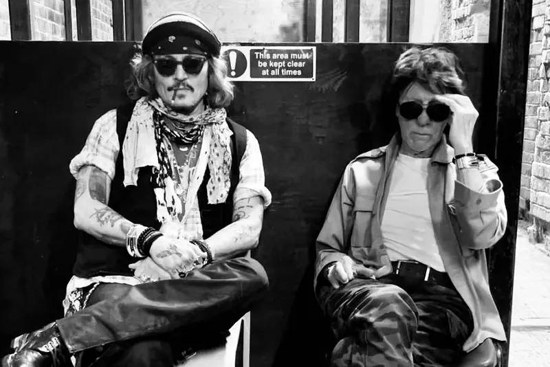 Image: Johnny Depp, left, and Jeff Beck are hitting the stage at Celebrity Theatre in Phoenix on Tuesday, November 1.