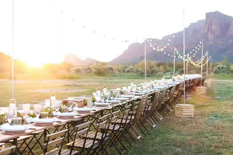 Image: A previous Cloth & Flame outdoor dining setup.
