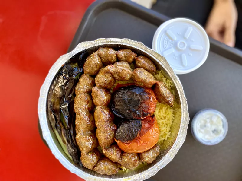 Image: Kabob Grill N' Go is known for its delicious Armenian-style charcoal-grilled kabobs.
