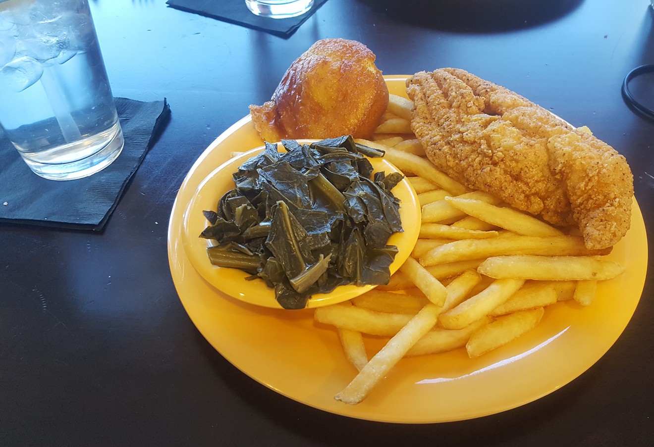 Fried catfish and sides