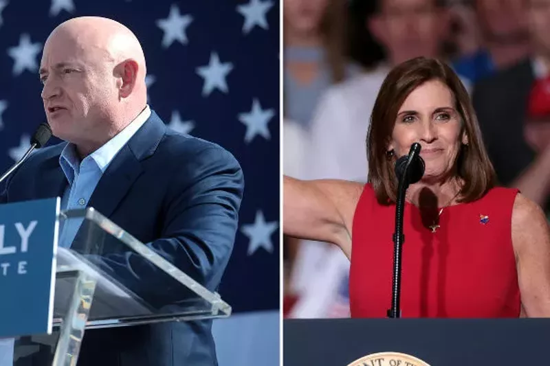 Image: Mark Kelly and Martha McSally