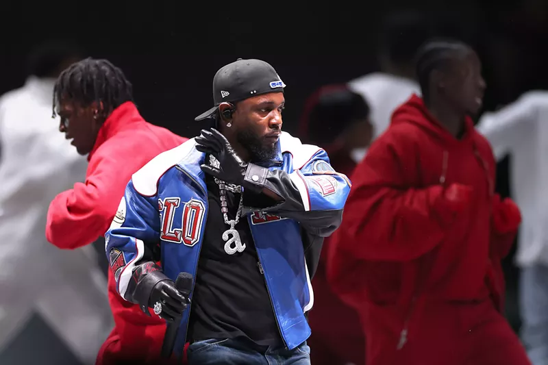 Image: Kendrick Lamar during the Super Bowl LIX Halftime Show at Caesars Superdome in New Orleans, Louisiana.