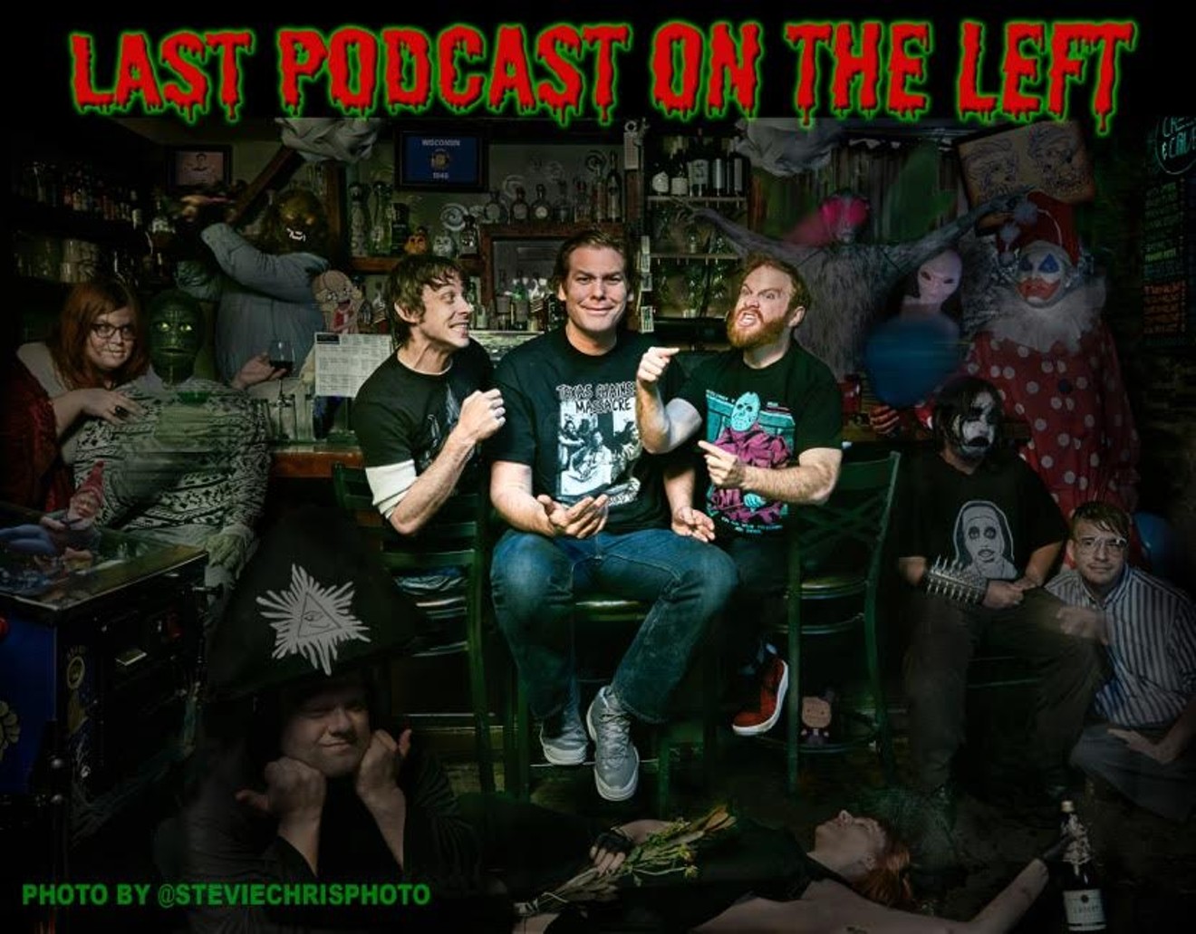 Last Podcast on the Left team - Marcus Parks, Ben Kissel, and Henry Zebrowski