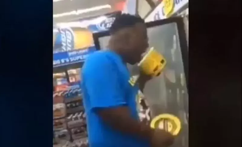 Image: Len Martin of Louisiana was arrested after this licking incident and later fined.