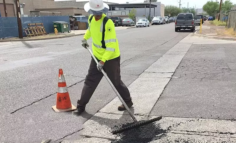 Image: The city needs to spend around $1.6 billion in the next few years to repair its roads.