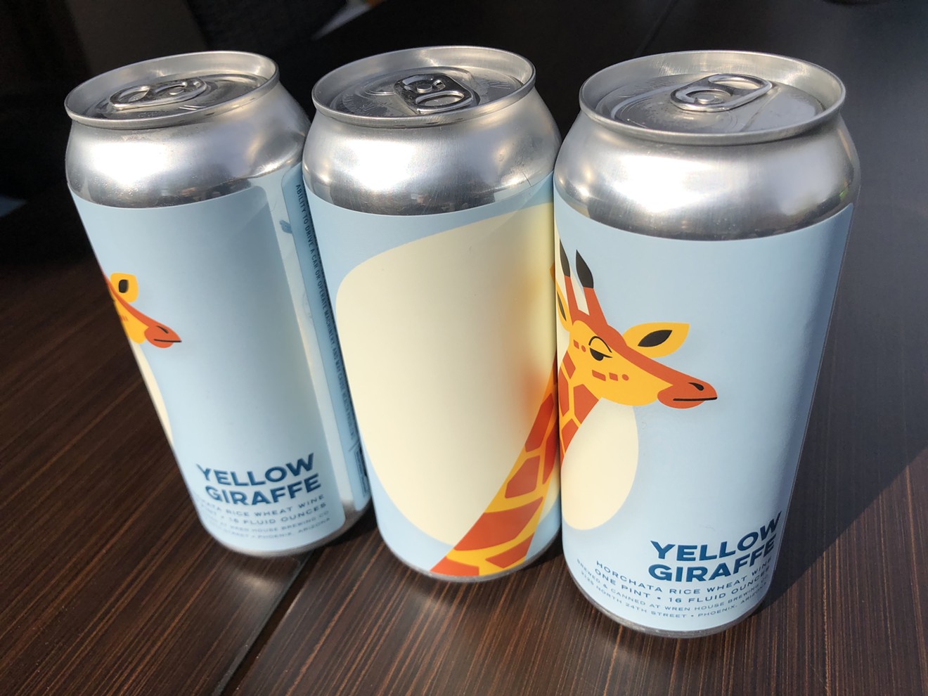 Yellow Giraffe is a wheat wine and a "horchata rice wheat wine."