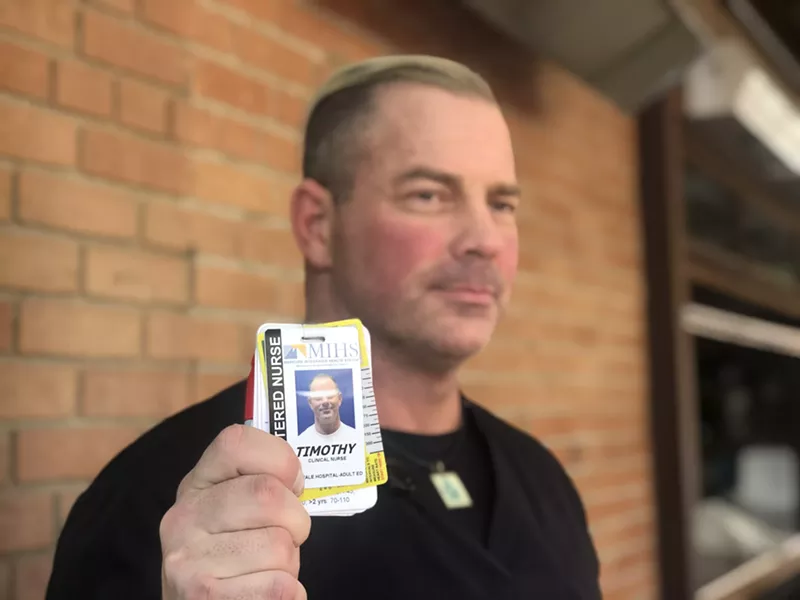 Image: Phoenix New Times wrote about how a hospital threatened to fire Timothy Costello for using medical marijuana. Now, he's suing.