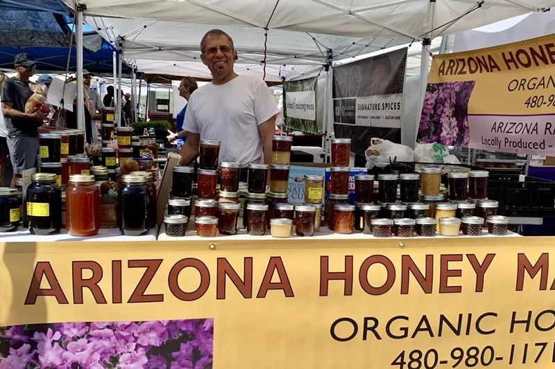 Image: Mark Fratu at the Old Town Scottsdale Farmers Market.
