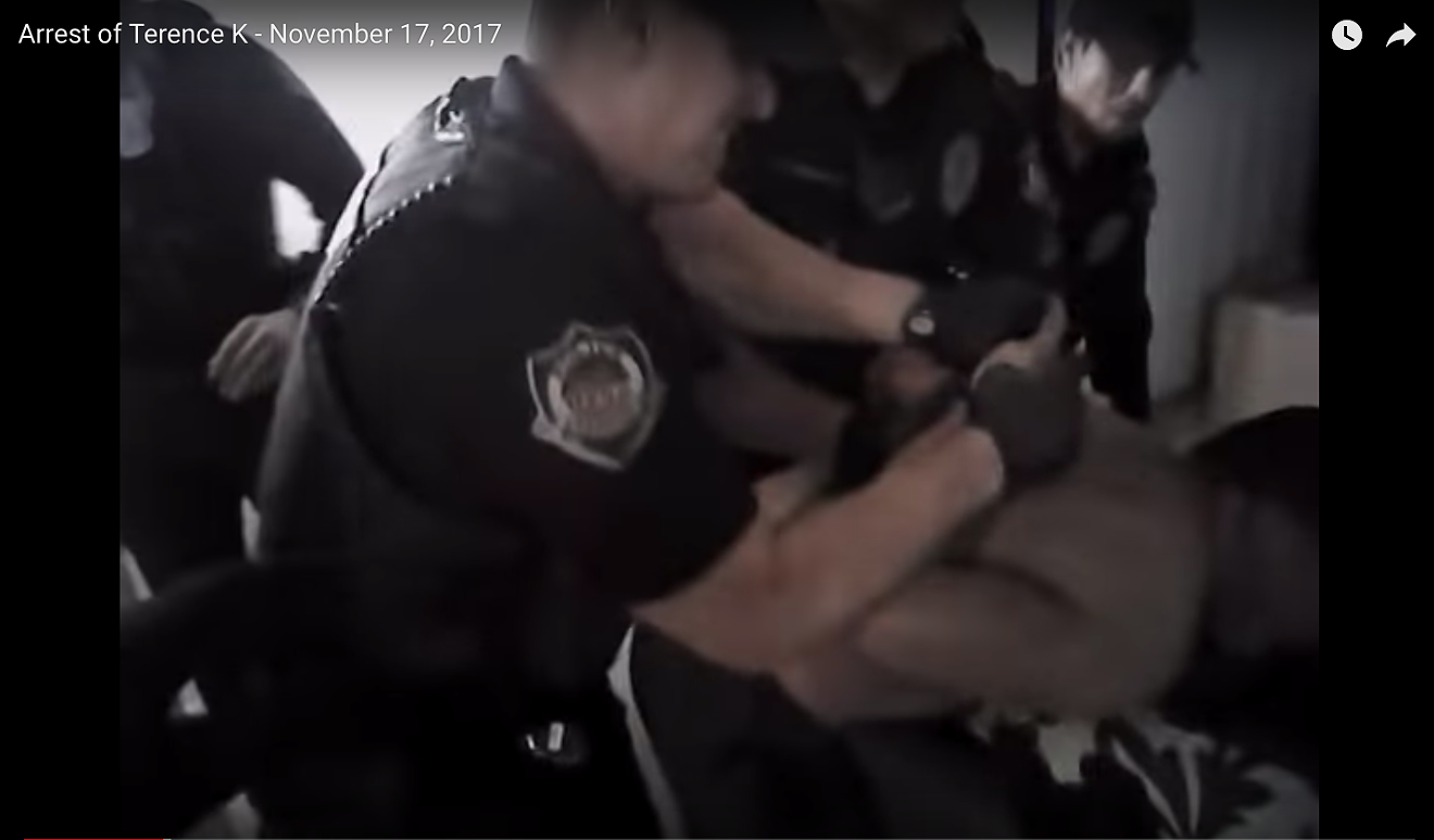 Bodycam footage of Kirkpatrick's arrest