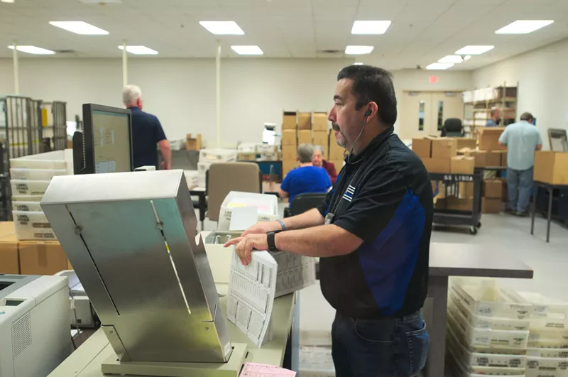 Image: Maricopa County is hiring scores of temporary election workers, including people to process and tabulate ballots.