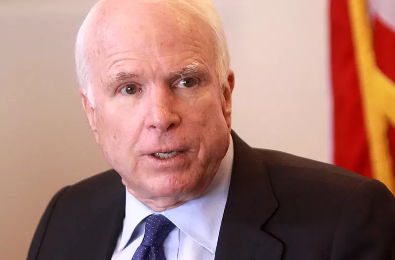 Image: Senator John McCain has been diagnosed with an aggressive form of brain cancer, doctors said Wednesday evening.