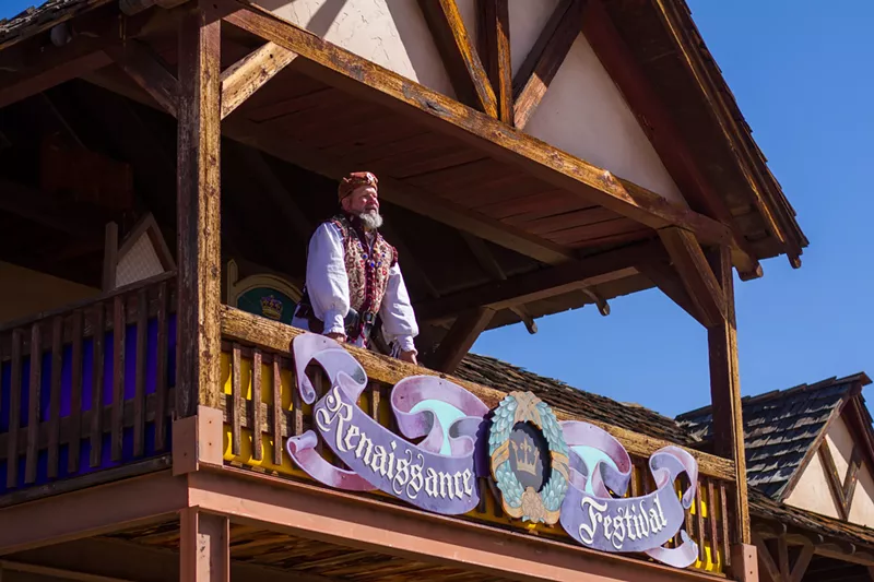 Image: The King overlooking the jousting tournament.
