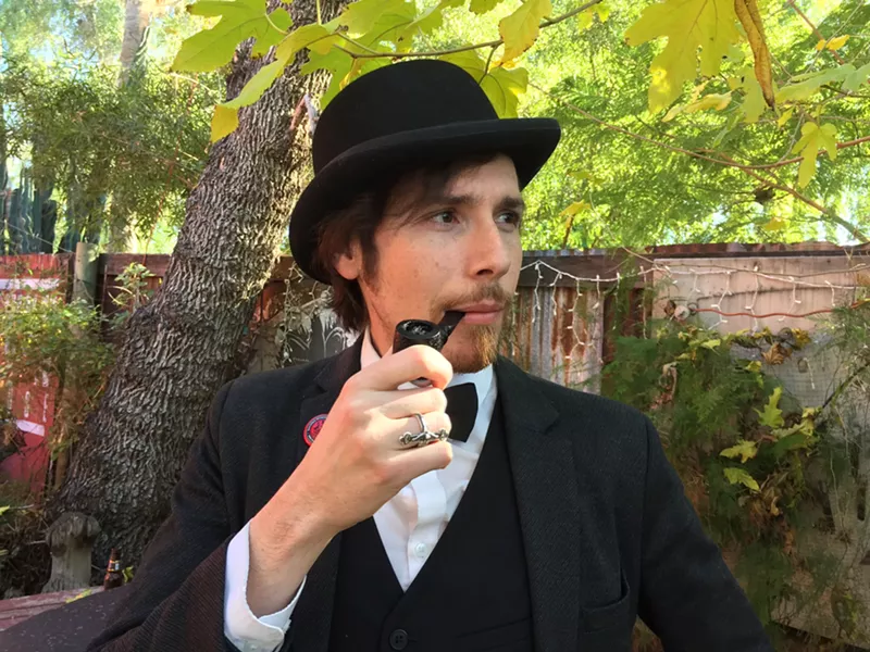 Image: Dr. Ordovich toys with the thin veil between dreams and reality in his multimedia art show at Alwun House.