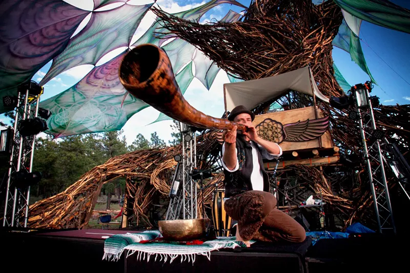 Image: Poranguí performing at Firefly.