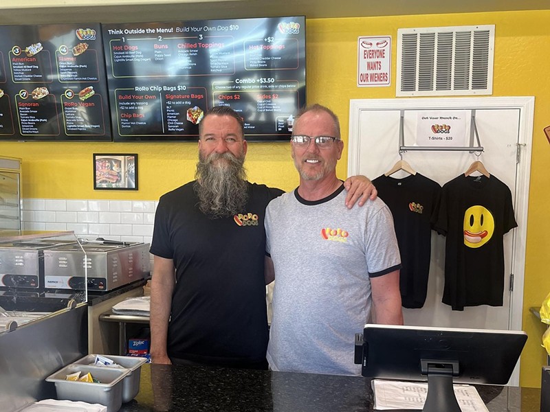 Donny Ades and Chris Campbell are the owners of RoRo Dogs, a new restaurant in downtown Phoenix.