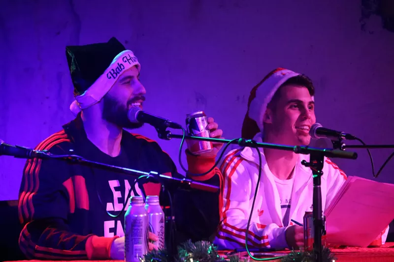 Image: Phoenix-based comedians behind the weekly Please Send Nudes Podcast, Mike Enders and Charles Engle.