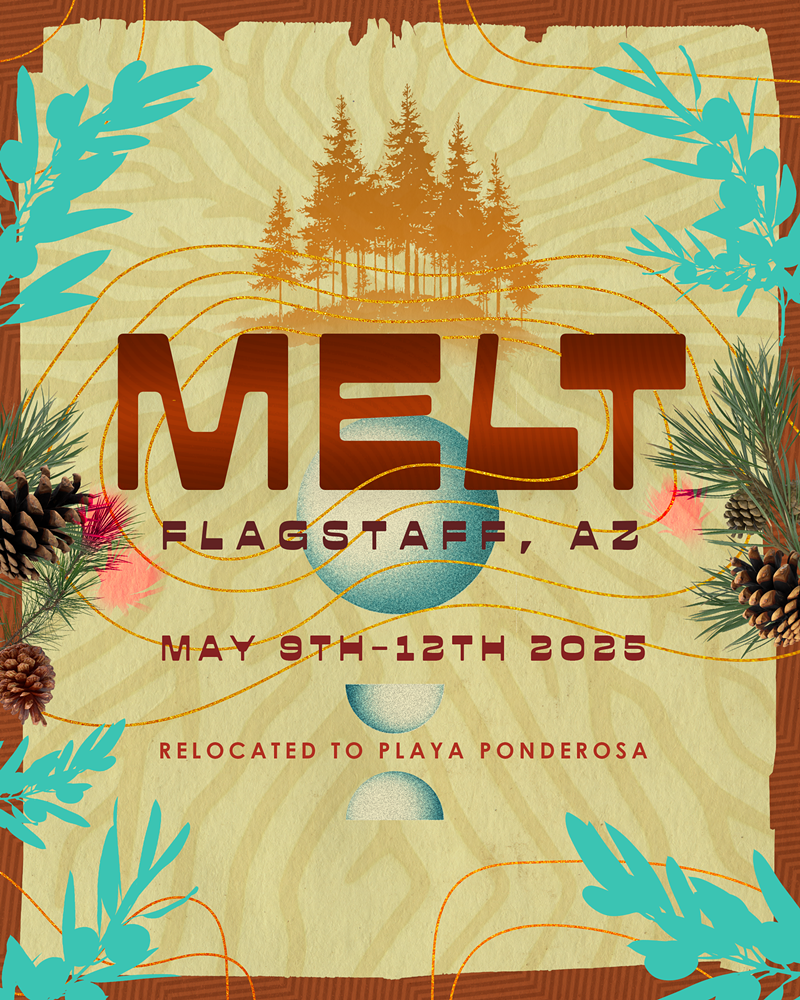 Image: Expect cooler temps, more trees, and dozens of live acts at the northern Arizona location for MELT Fest.