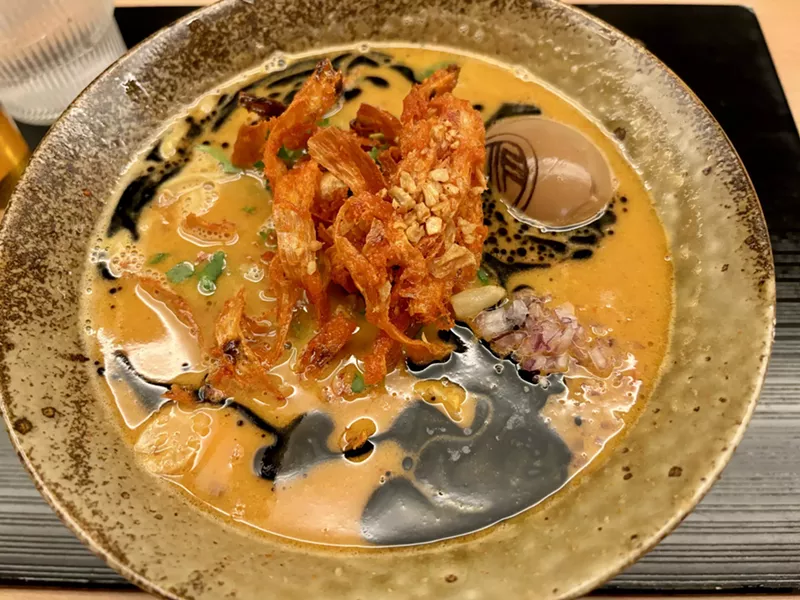 Image: Mensho Ramen will open a second Valley location in uptown Phoenix on Saturday. The ramen shop offers soups including the Garlic Knock Out, or G.K.O. ramen, which showcases garlic five ways.