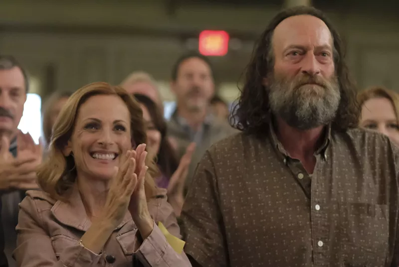 Image: Troy Kotsur (seen with Marlee Matlin) plays a deaf fisherman trying to take care of his family in CODA.