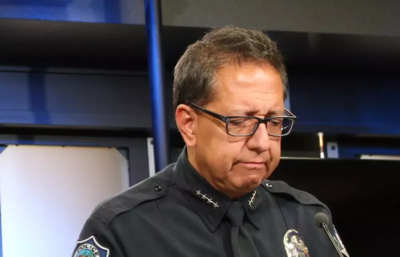Image: Chief Ramon Batista said he was "angry and deeply disappointed" after watching the videos.