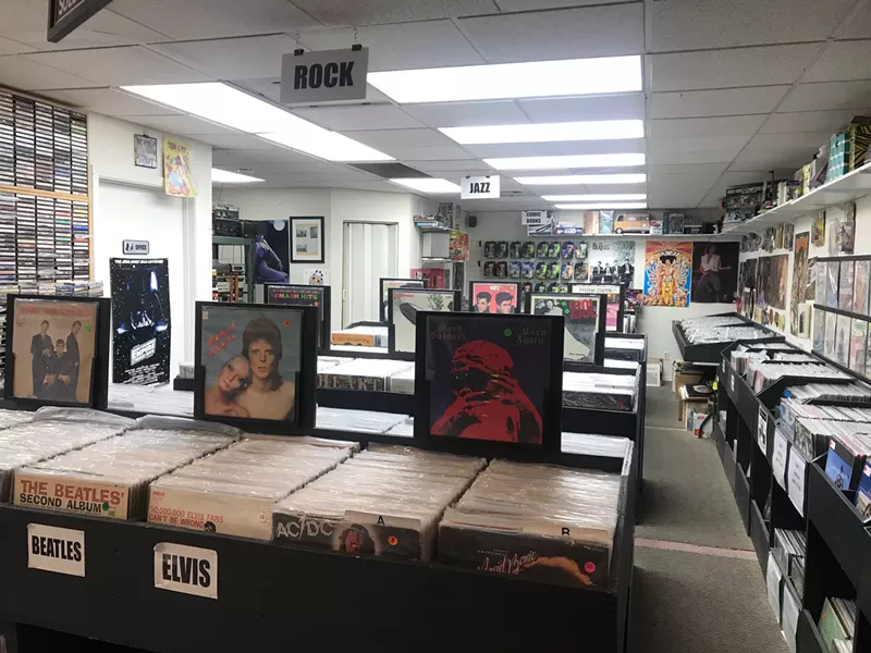 Image: Uncle Aldo's Attic sells vintage thousands of vintage records.
