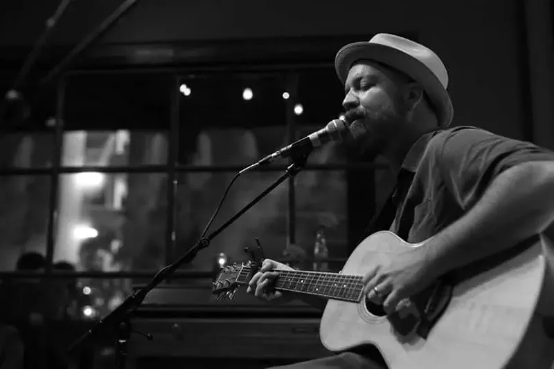 Image: Mikel Lander at the Crescent Ballroom.